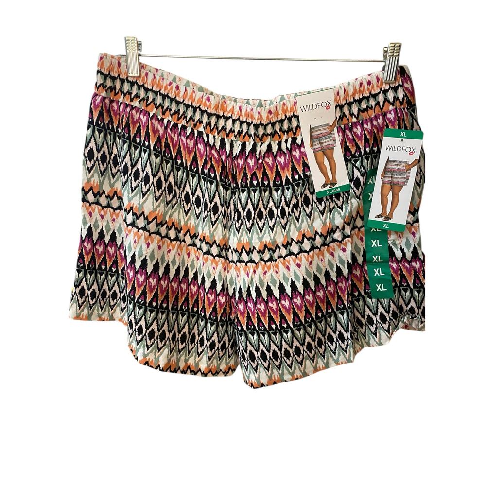 NWT Womens Wildfox Shorts, XL, Multicolor